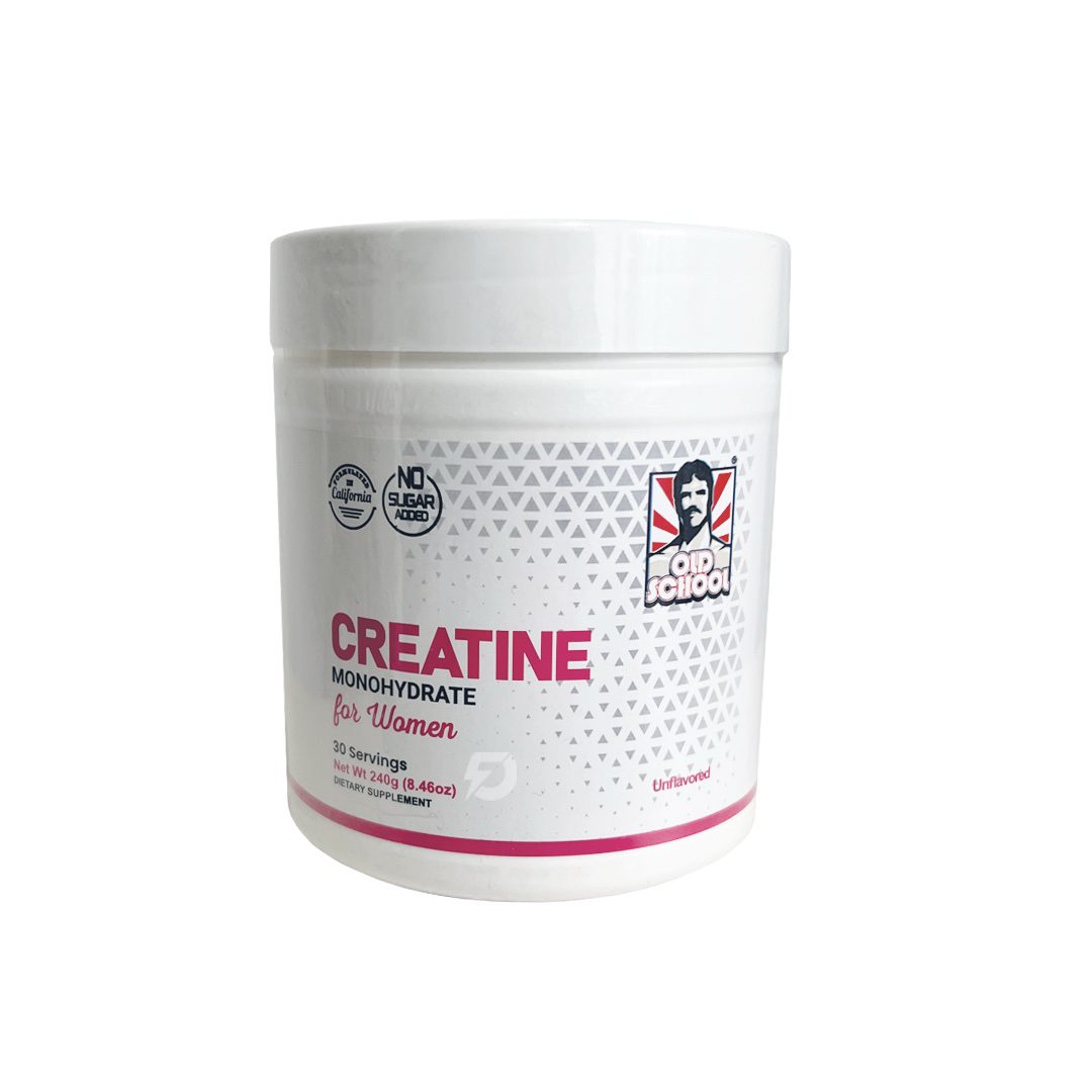 Monohidrato De Creatina Mujer Old School + Colágeno + Bcaa Natural